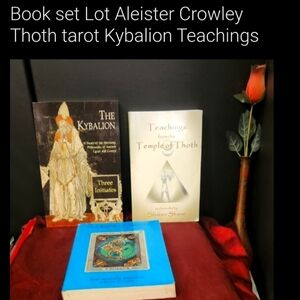 Book set Lot Aleister Crowley Thoth tarot Kybalion Teachings